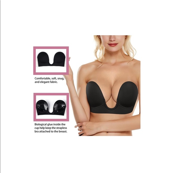 Plunge Strapless Backless Push-up Bra - Picture 2 of 8